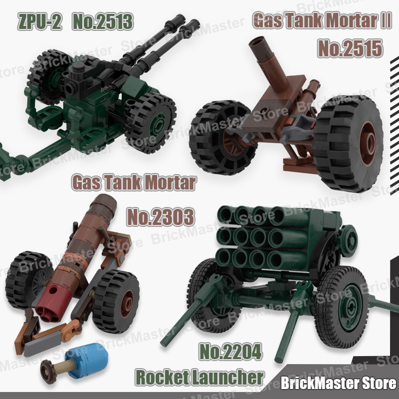 Lego Compatible Military Tank - قطع بناء مشهد الحرب العسكرية من