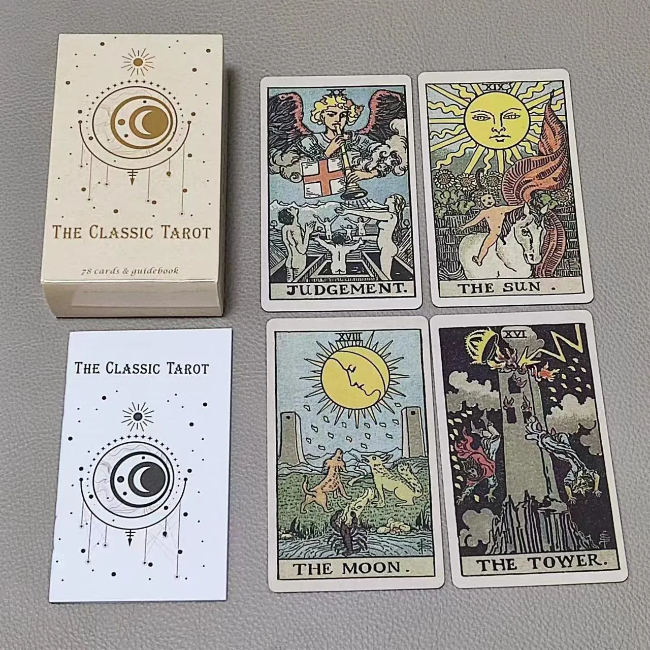 Tarot Cards Deck With Guidebook - بطاقات التاروت الكلاسيكية مع كتيب إرشادي