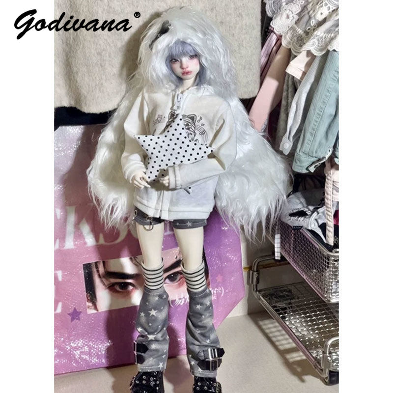Bjd Doll 1 6 Full Set With Clothes - 1/4 1/6 ملابس دمى BJD، جاكيت