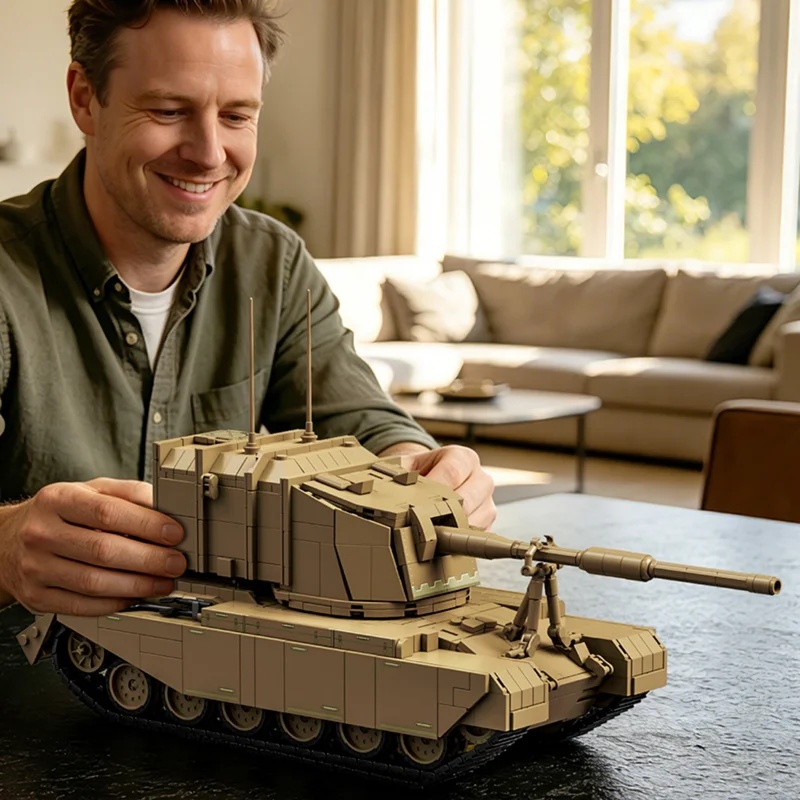 Lego Compatible Military Tank - 2080 قطعة من مدفع FV4005 البريطاني