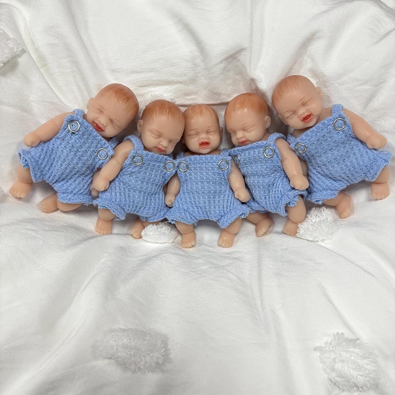 5 قطعة/المجموعة 4 بوصة اليدوية - مراجعة Reborn Baby Doll Silicone Realistic وسعره
