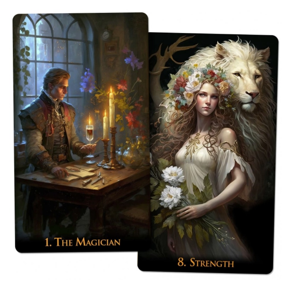 12*7 سنتيمتر عالم غريب التارو  - مراجعة Tarot Cards Deck With Guidebook وسعره