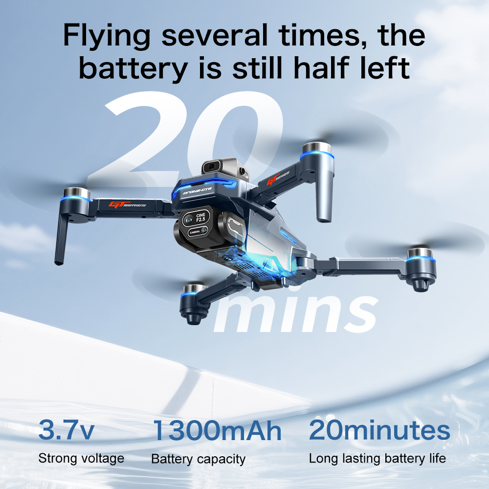طائرة بدون طيار GT8 الأصلية بد - مراجعة Fpv Brushless Rc Drone 4K وسعره