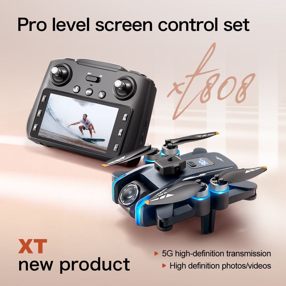 طائرة بدون طيار أصلية XT808 Ma - مراجعة Fpv Brushless Rc Drone 4K وسعره