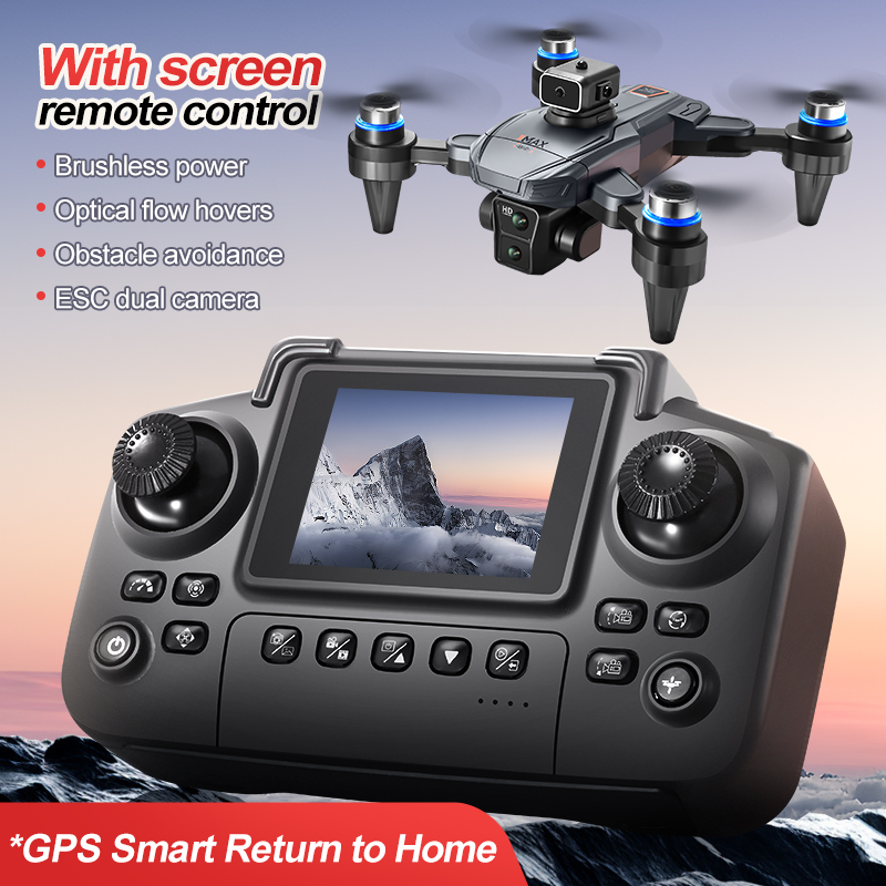 نظام تحديد المواقع RC الطائرة  - مراجعة Fpv Brushless Rc Drone 4K وسعره