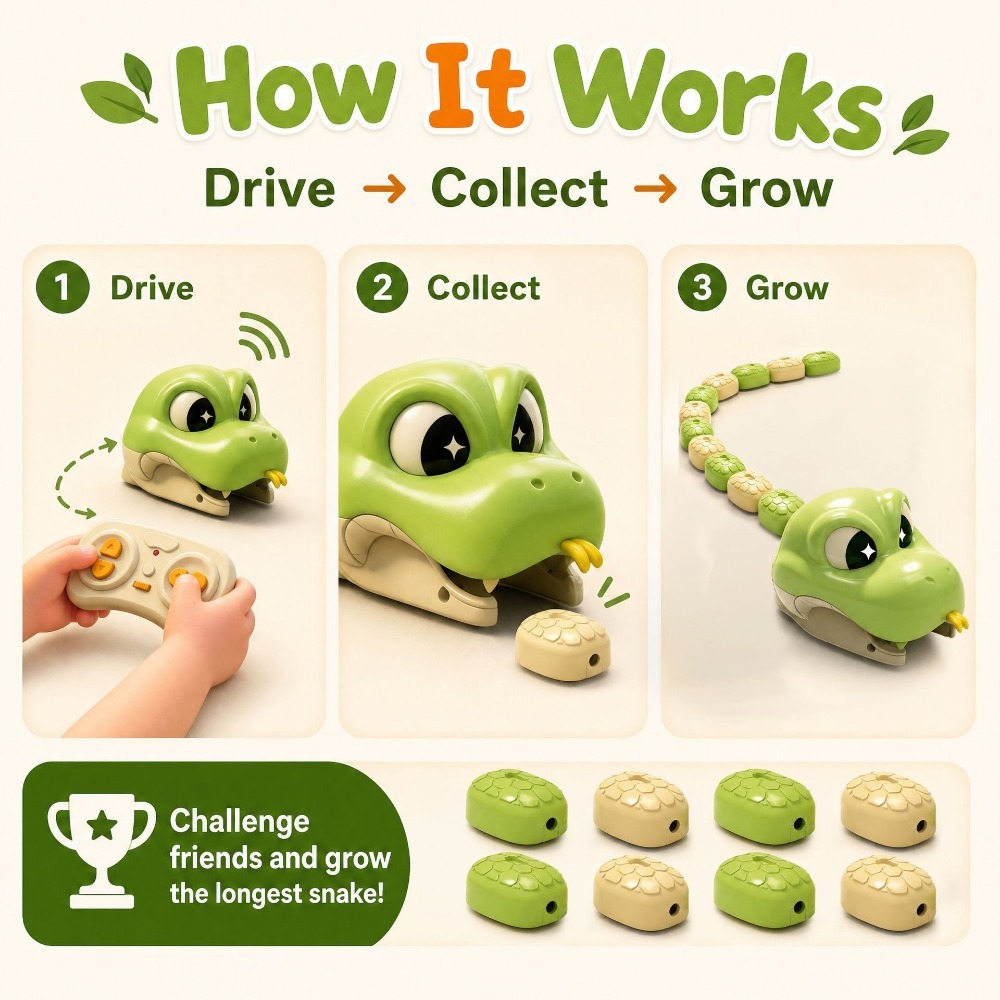لعبة ثعبان مغناطيسي للتحكم عن  - مراجعة Remote Control Toys وسعره