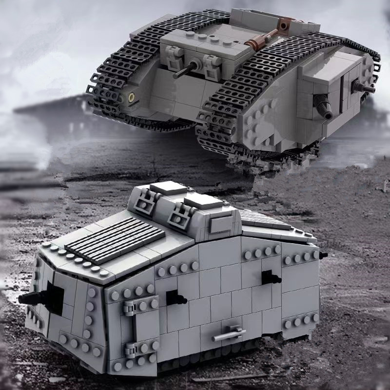 مجموعة مكعبات بناء عسكرية ألما - مراجعة Lego Compatible Military Tank وسعره